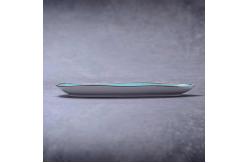 China 13 Fadeless Technicolor Oval Ceramic Dinner Plate supplier
