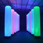 Lighting Tube Pillar Custom Inflatable Advertising Inflatable Column 2m Height for sale