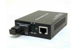 China 10 / 100M fiber optic ethernet converter , single mode media converter supplier
