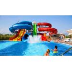 10mm Thickness Fiberglass Waterslides Kids Water Park Playground Playhouse for sale