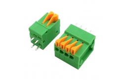 China PA66 Housing 2.54mm Pitch PCB Screwless Terminal Block supplier