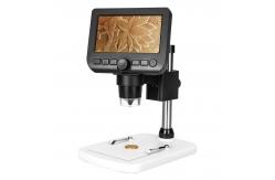 China Brightness Adjustable Digital LCD Microscope DC 5V/1A Manual Focus 5mm To 80mm supplier