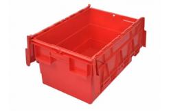 China Custom Storage Nesting Tote Boxes With Attached Lids supplier