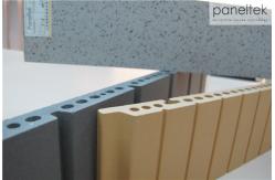 China Grooved Texture Terracotta Exterior Cladding With Eco - Friendly Natural Clay  supplier