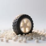 High Elasticity TPE TPR Rubber Plastic Raw Material Granules for Toy Car Tires and Toy Making for sale