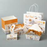 Wholesale Takeaway Food Packaging Hamburger Boxes Customized Fried Chicken Boxes for sale