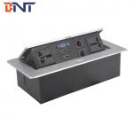 220V Square Desktop Pop Up Power Plug Zinc Alloy For Computer Supply