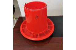 China 10KG Plastic Hanging Feeder Chicken Feeding Line Parts Red supplier