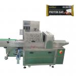 Flow wrapping machine for chocolate protein bar fully automatic horizontal wrapping flow pack packaging machine for sale