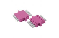 China LC OM4 QUAD Asymmetric Welding Adapter With Flange supplier