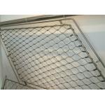 Stainless Steel Wire Rope Mesh Black Oxide Vertical / Horizontal 30x30 Eye Size for sale