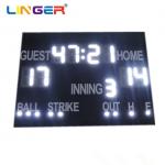 Wireless Control LED Display Baseball Scoreboard With Easy Installation And Red/Yellow for sale