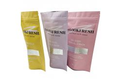 China 500g Customized Stand Up Pouch Zipper Plastic Package Bag For Socks supplier