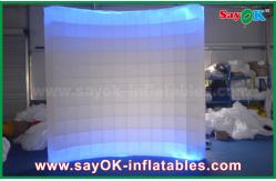 China Inflatable Photo Booth Rental Foldable Photo Booth Inflatable Lighting Wall Backdrop In Wedding supplier