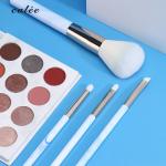4pcs Travel Make Up Brushes Plastic Handle Cosmetic Brush With PVC Packaging Box