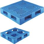 Durable Industrial Plastic Pallet Grid Surface Cross Bottom 1100*1100mm for sale