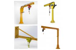 China 360 Degree Rotatable Lifting Jib Industrial Wall Mounted Column Crane 5t supplier