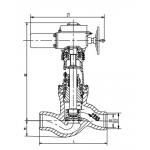 Chrome Molybdenum Vanadium Steel  Electric Valve Actuator, Stop Value J61Y-32 for sale