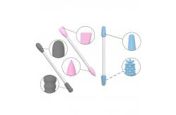 China Portable Double-headed Reusable Ear Stick In Box Makeup Silicone Cotton Swab supplier