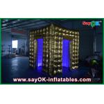 Inflatable Party Tent Square Gold Sticker Inflatable Photo Booth Kisosk Cabinet Rental for sale