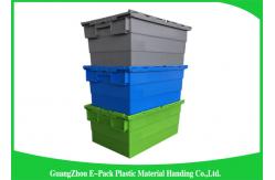 China Durable Turnover Logistics Opaque Plastic Storage Boxes With Lid for foods supplier