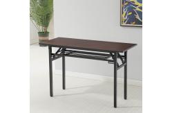 China Scratch Resistant Office Computer Training Table 	Black Wooden Customized Sizes supplier