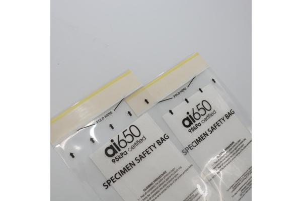 Custom Printing Polyethylene 95kPa Specimen Bags Transparent