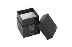 China Rigid Custom Printed Candle Boxes Cardboard Packaging Black supplier