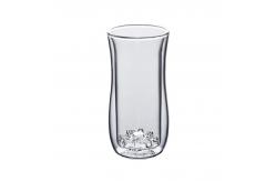 China Double Walled 350ml Borosilicate Glass Turkish Tea Cups supplier