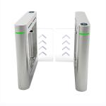 High Safety Glass Swing Turnstile Barrier Facial Recognition Fingerprint Access Control for sale