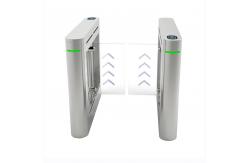 China High Safety Glass Swing Turnstile Barrier Facial Recognition Fingerprint Access Control supplier