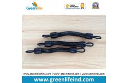 China Black Plastic Spring String Key Chain Straps Waiting for Swivel Hooks supplier