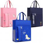 Factory Price Students' Tutorial Bags A4 Canvas Waterproof Hand Bag Pencilbag Large Capacity Schoolbag Office School Supplies for sale