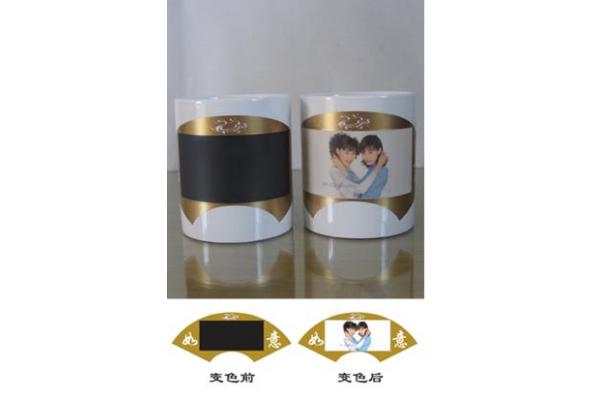 Sublimation color border-color changing mug