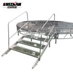 ISO9001 Certificate Aluminium Tempered Glass Stage For Wedding for sale