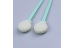 China Round Foam Head Solvent Gun Cleaning Cotton Swabs For Printer Head Clean supplier