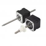 35LHS Series Six Wires 250N Force 2 Phase Nema14 No Captive & External Nut Hybrid linear Stepper Motors Linear Acuators for sale