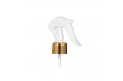 China Golden Aluminum Closure 24 / 410 Plastic Mini Trigger Sprayer Used For Cleaning supplier