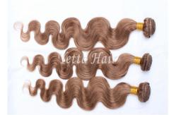 China Unprocessed Light Brown Virgin Human Hair Extensions Without Shedding supplier