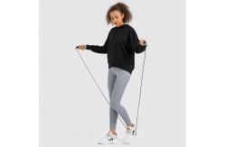 China Simple Yoga Casual Loose Drop Shoulder Pullover Hooded Sweater Women supplier
