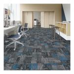 Rubbing Design Printed Loop Pile Carpet Tiles Nylon Material For Business for sale
