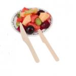 Custom 16cm Disposable Wooden Utensils Biodegradable Cutlery  Knives