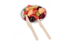 China Custom 16cm Disposable Wooden Utensils Biodegradable Cutlery  Knives supplier
