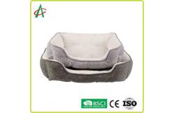 China Rectangle Fluffy Dog Blanket , CPSC Soft Pet Bed With Anti Slip Bottom supplier