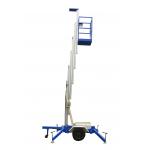 8m Lifting Height Single Mast Aluminum Aerial Work Platform with 130Kg Loading Capacity for sale