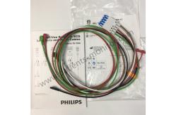 China PHiliph CBL Reusable ECG Leadwires 5 Leadset Snap AAMI ICU M1644A 989803144991 supplier