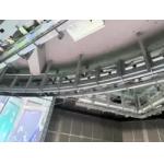 Indoor Transparent Curved Video Wall Displays Sliding