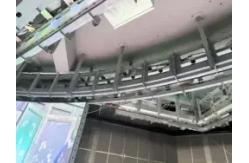 China Indoor Transparent Curved Video Wall Displays Sliding supplier