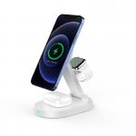Portable 4 In 1 15W Wireless Charger Station Magnetic Induction for sale