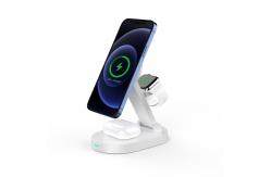 China Portable 4 In 1 15W Wireless Charger Station Magnetic Induction supplier